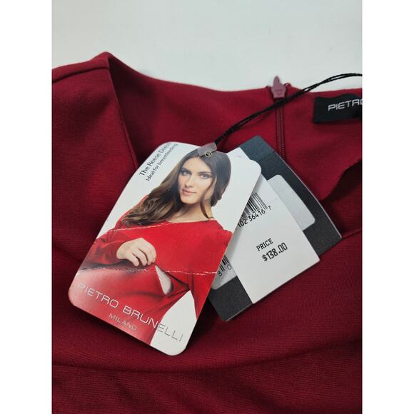 NWT Reese Red Maternity Shift Dress Pietro Brunelli nursing S professional work - Picture 9 of 14